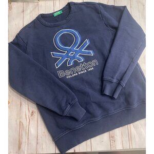 Uniten Colors of Benetton Kids Crew Neck Fleece Sweatshirt L